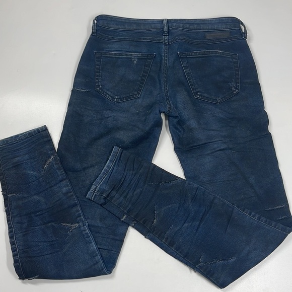 Diesel Gracey-Ne Dark Wash Skinny Jeans Low Rise Size 25 Distressed - Picture 3 of 10
